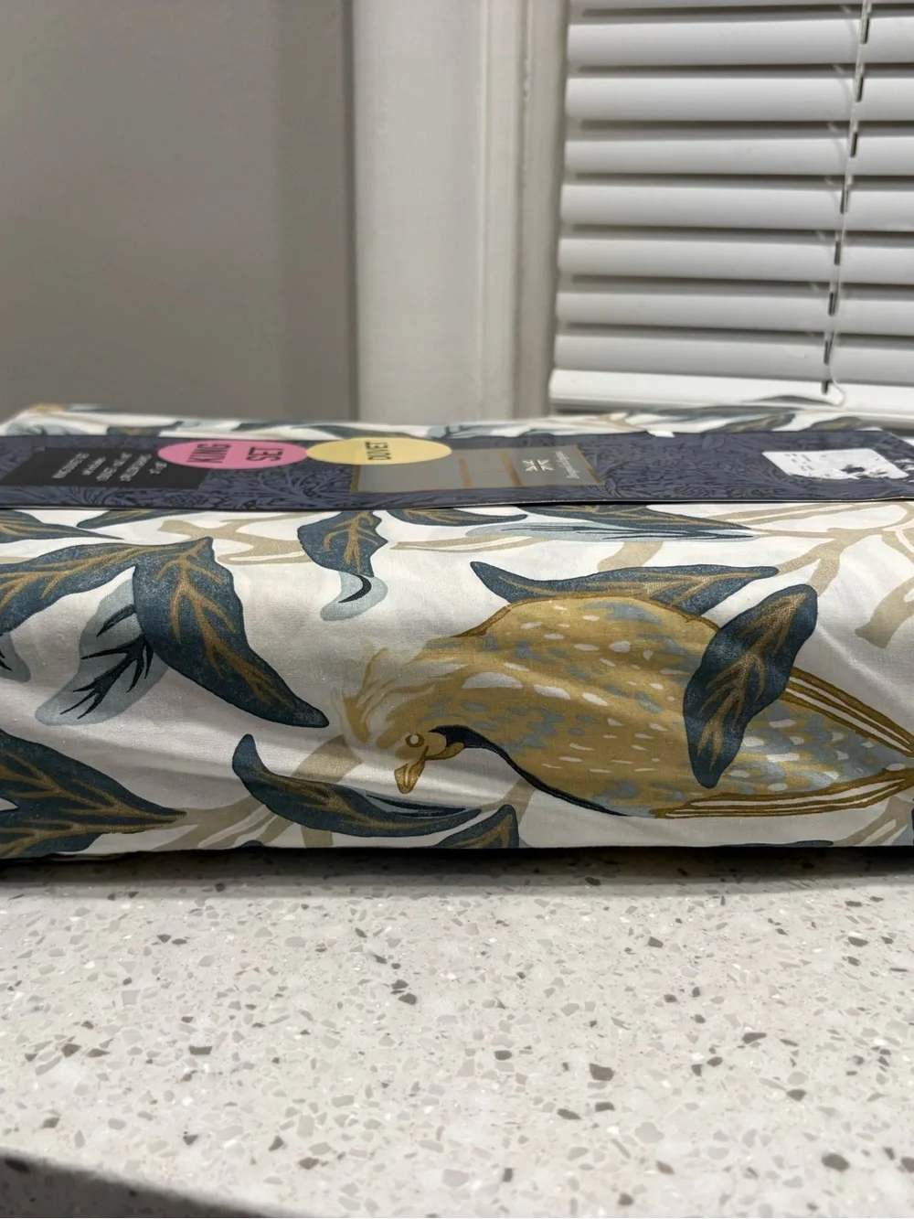 NEW William Morris King Duvet-BIRD AND POMEGRANATE - OCHRE Pattern- 3 piece set